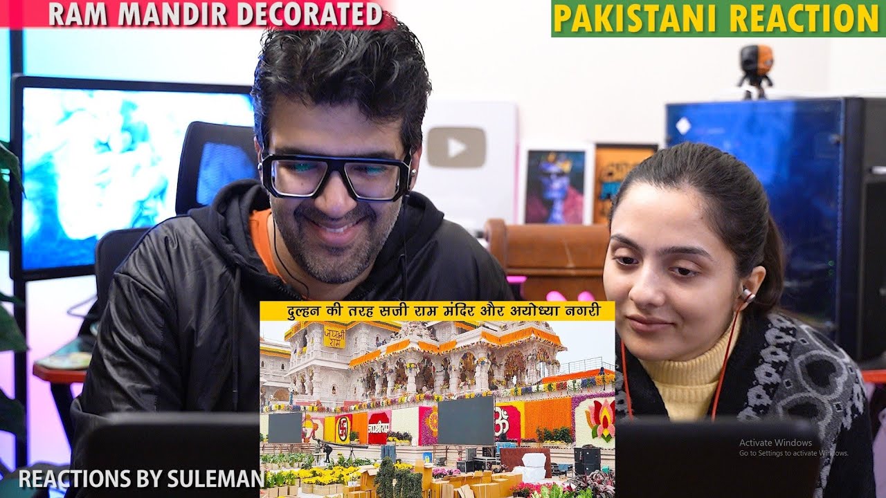 Pakistani Couple Reacts To Ram Mandir Temple Decoration | All Set | Ayodhya Ram Mandir
