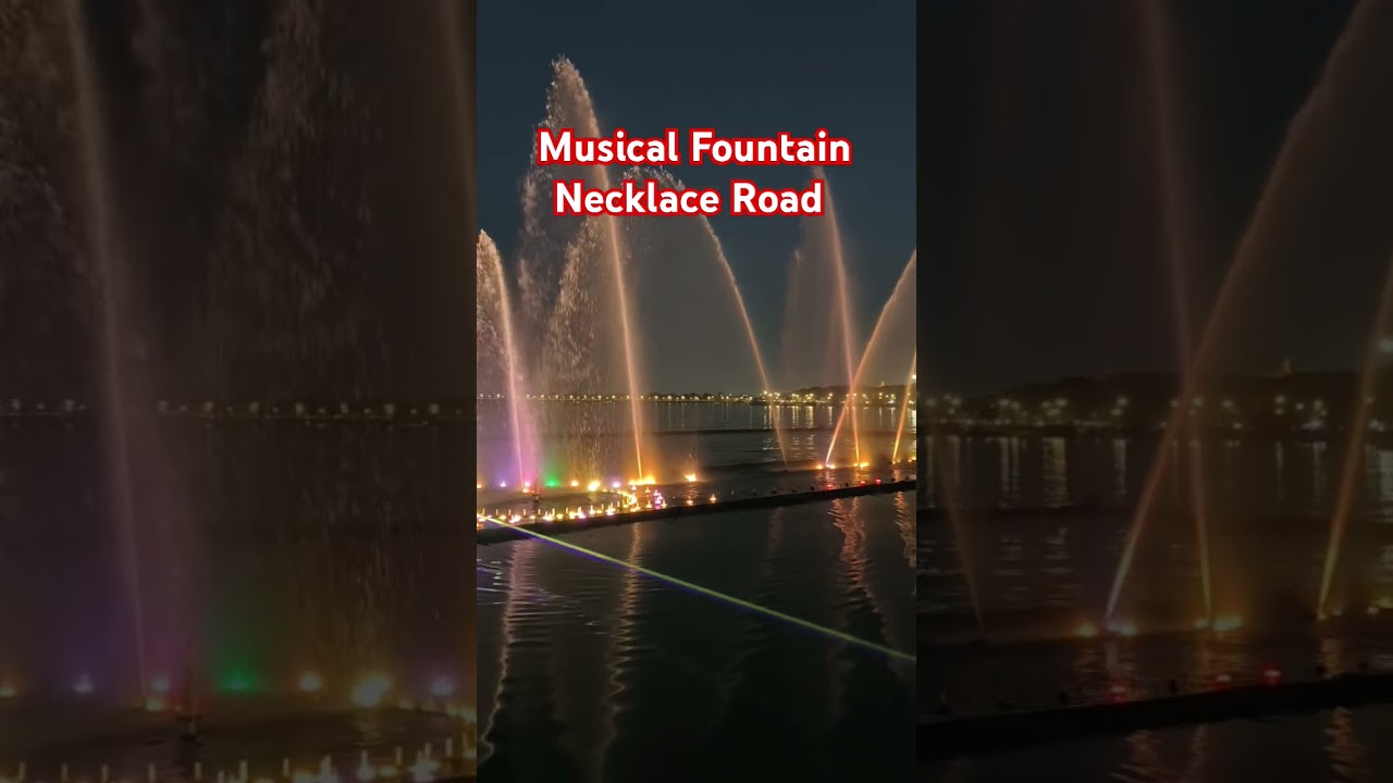Musical Fountain @ Necklace Road 😍🥰😍 #shorts #tankbund