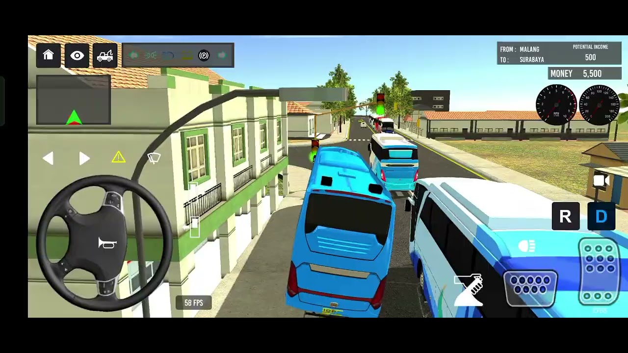 Euro Bus Driving Game PublicTransportation 2024 Indonesia BusSimulator Android Gameplay #86