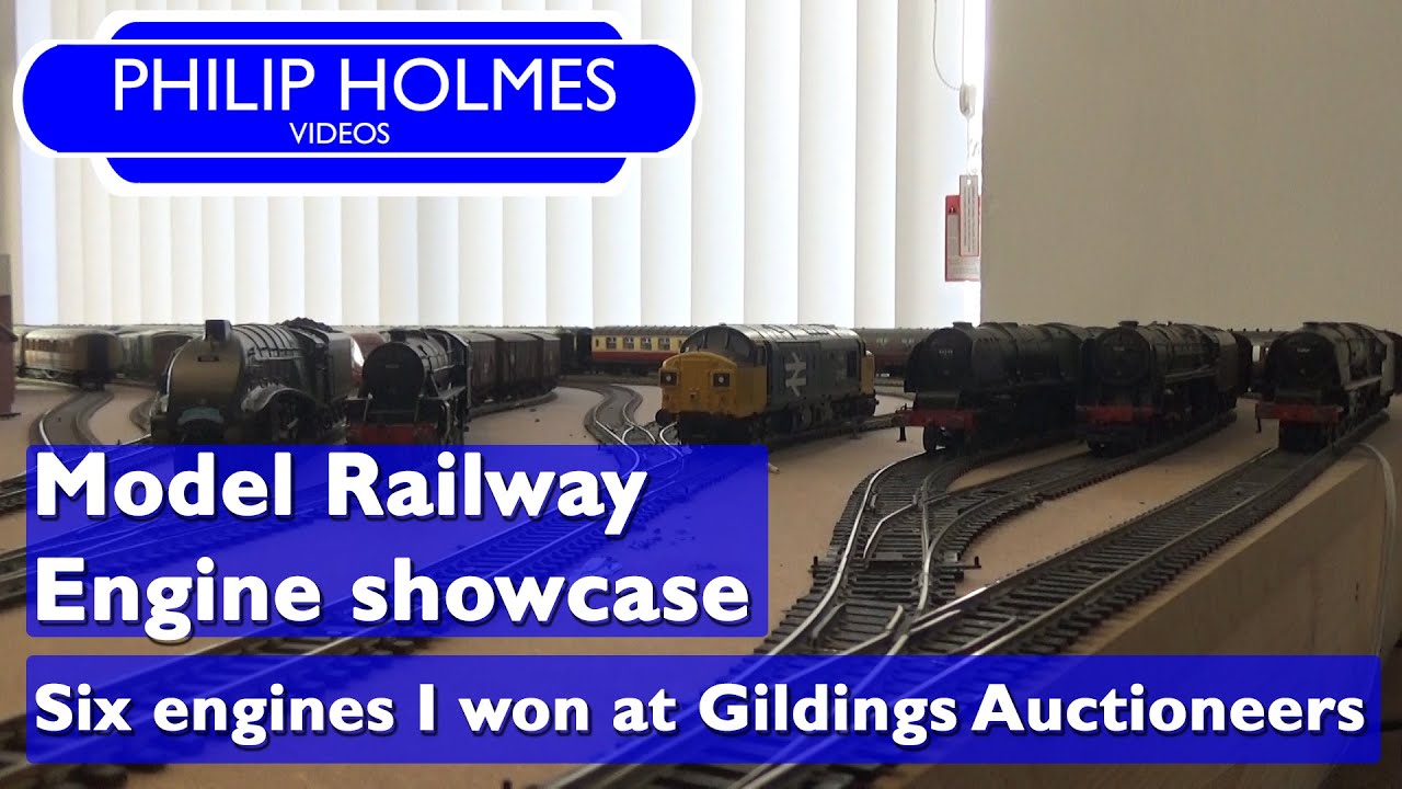 I went to Gildings Auctioneers to buy a train, here are the six I won