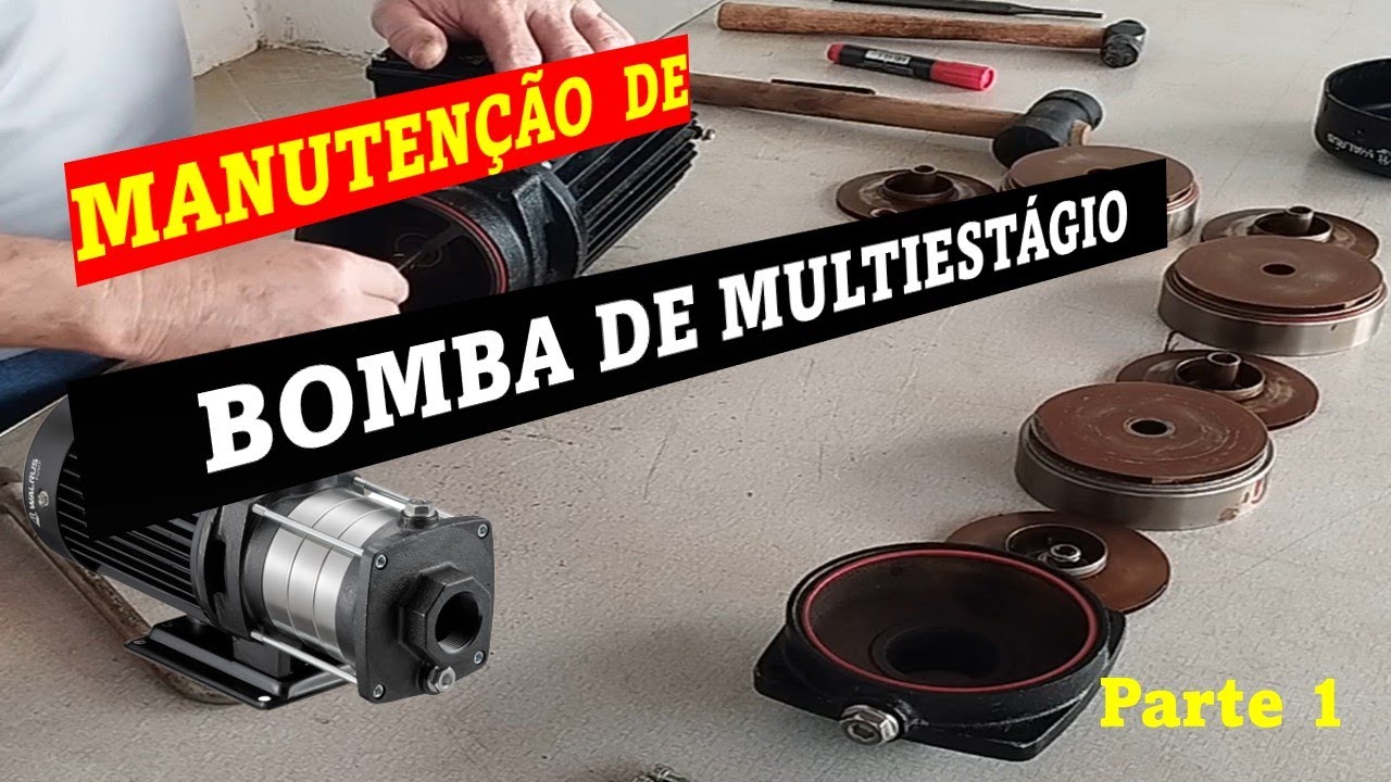 Manutenção em bomba de alta pressão Multiestágio - parte 1 ( desmontagem ) #walrus