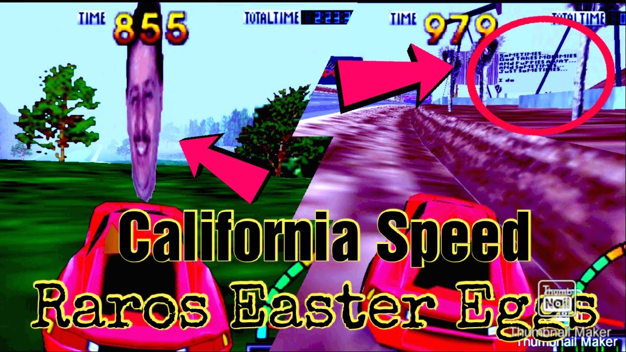 Secretos perturbadores detrás de un supuestamente inofensivo juego Easter Eggs California Speed