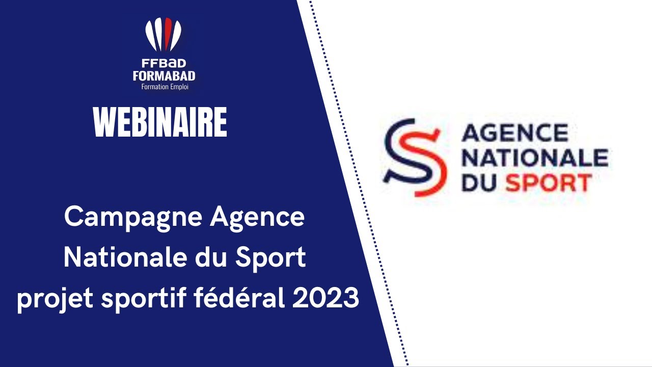 Webinaire : Campagne Agence Nationale du Sport - PSF 2023