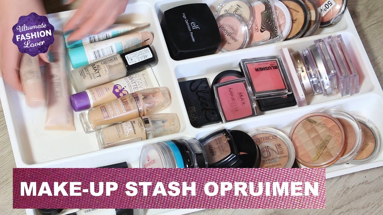 Make-up Stash Opruimen en Uitzoeken