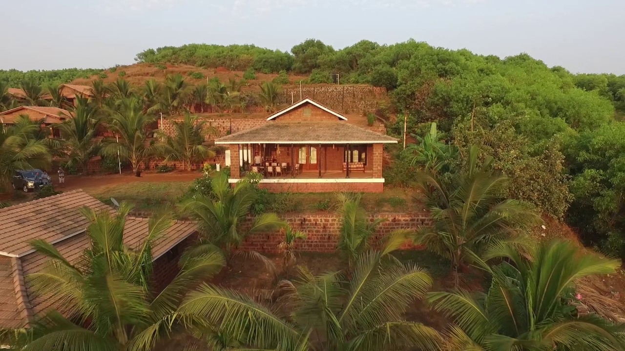 Beach front villas arial view its in GANPATIPULE  ( RATNAGIRI )