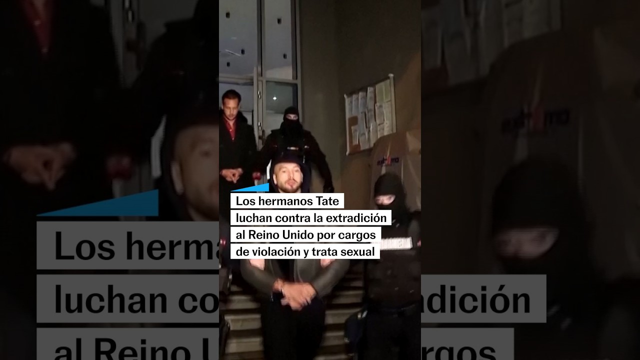 Los hermanos Tate luchan contra la extradici&oacute;n al Reino Unido #shorts