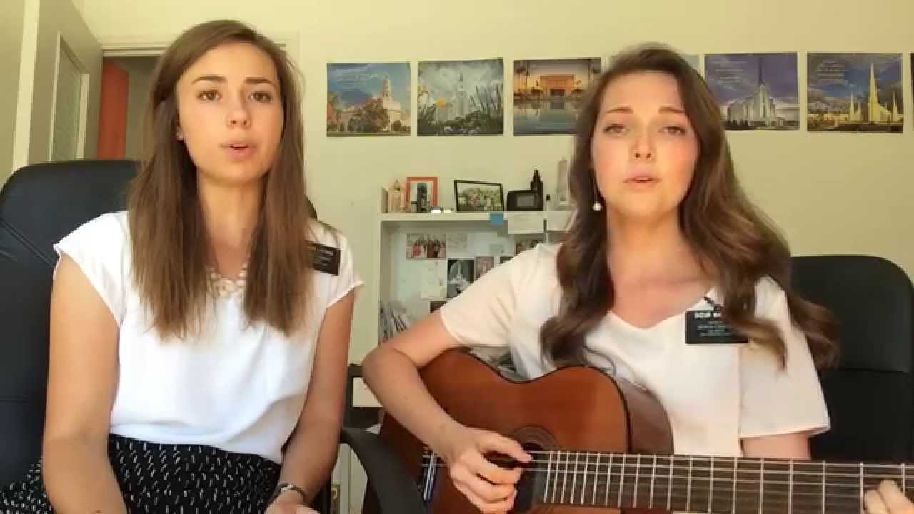 Sister Larsen and Sister Wallace sing 