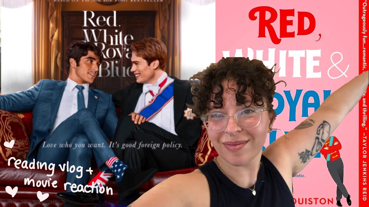 rereading Red White & Royal Blue before the movie comes out! reading vlog ❤️🤍💙