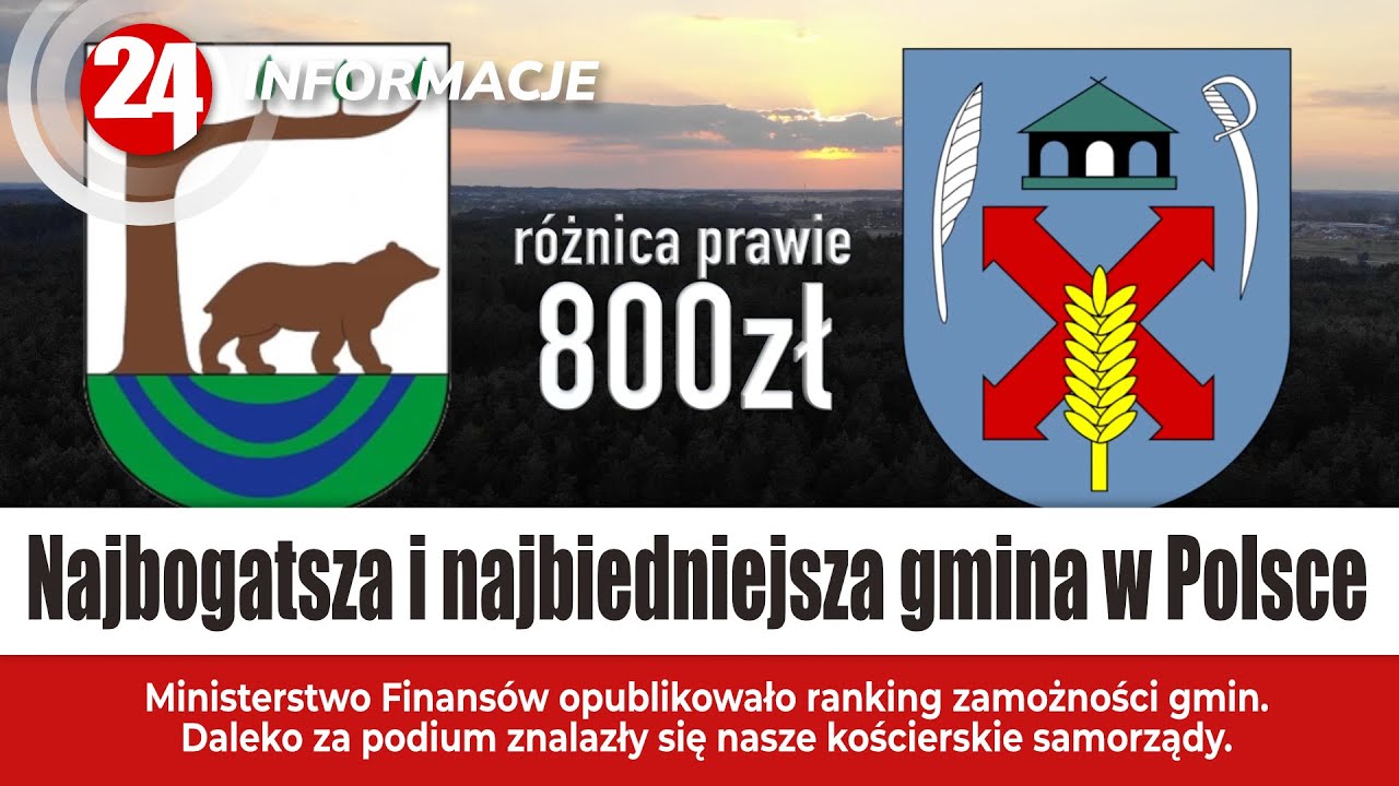 Najbogatsza i najbiedniejsza gmina w Polsce