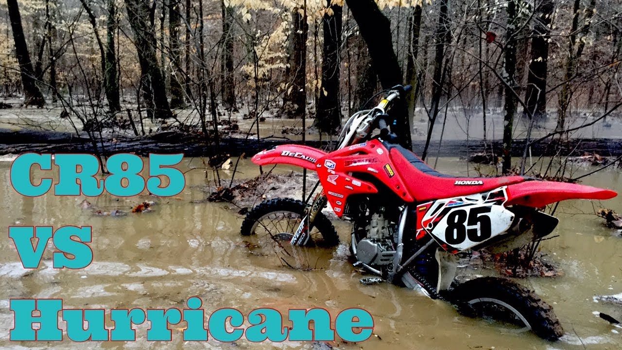Dirt Bike Riding in Flooded Woods!!