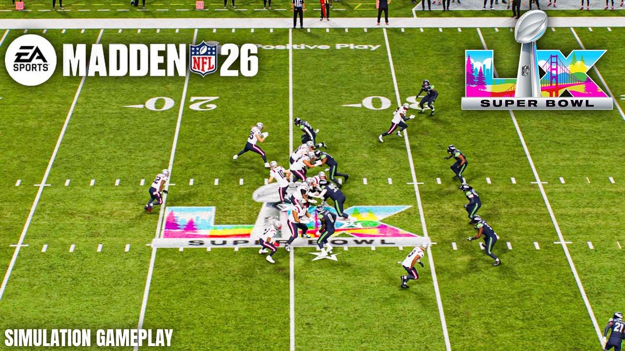 Madden NFL 26 - Seattle Seahawks vs New England Patriots - Super Bowl LX Gameplay PS5 PRO™ [4K HDR]