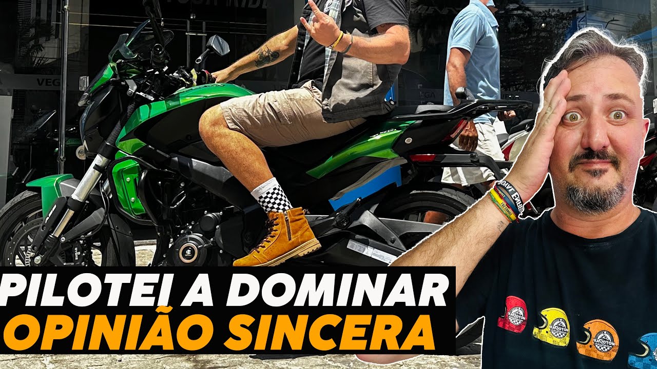 Pilotei a Bajaj DOMINAR 400: Opinião Sincera!!!