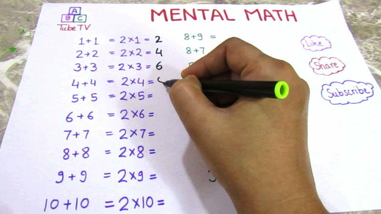 Fast Mental Math Tricks (Part 5)- For Grade 1 to Grade 4 Students| Fast Math | ABC Tube TV