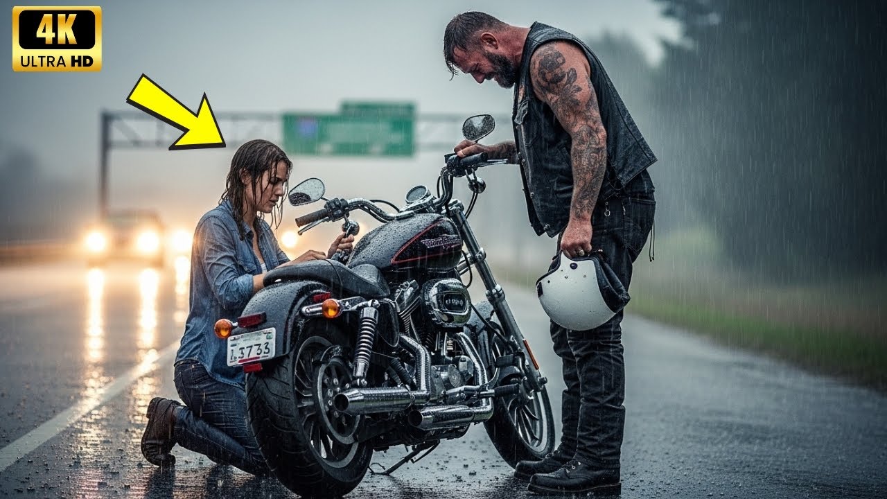 Sie half einem weinenden Biker – sie wusste nicht, dass er ein Hells Angels-Captain war