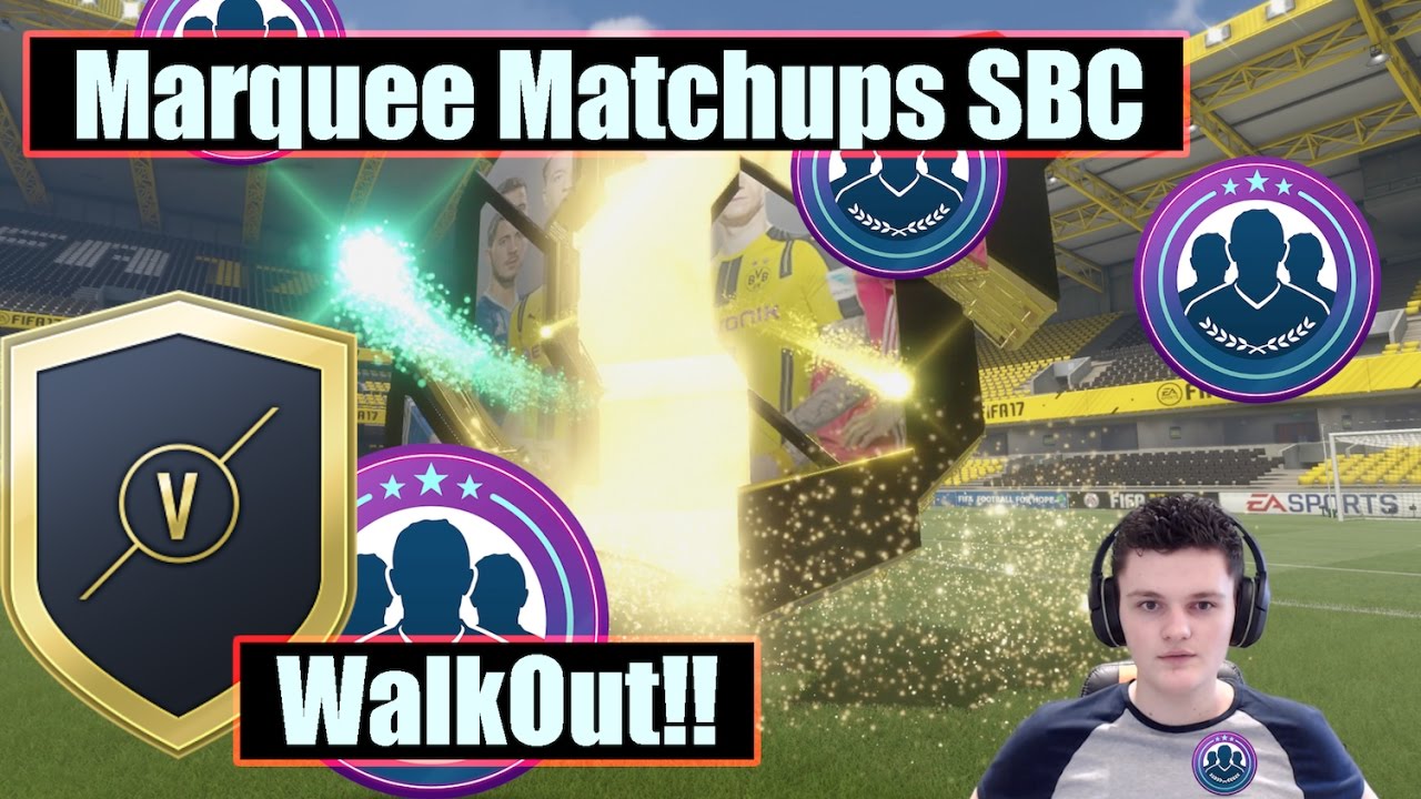 Fifa 17 Episode 27! Marquee Matchups Squad Building Challenge! I Got a Walkout!!! (Xbox One)