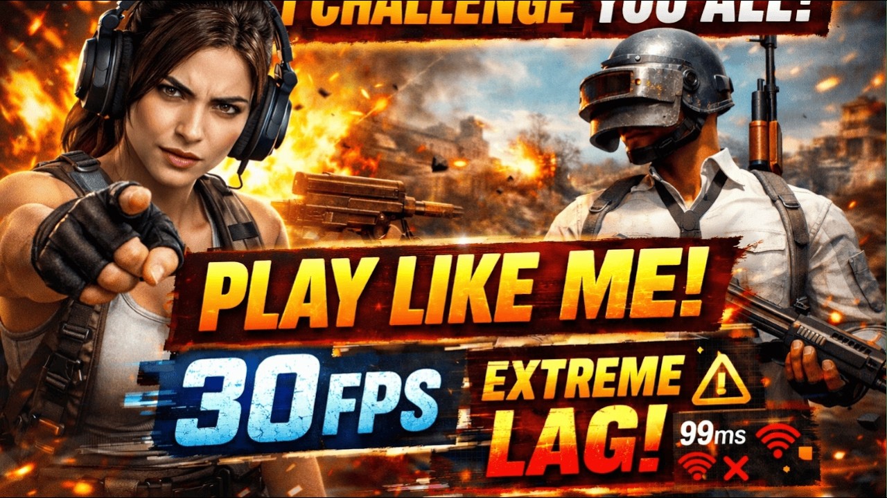 Challenge to Whole Community , Play like this in this much Lag @alonespins
