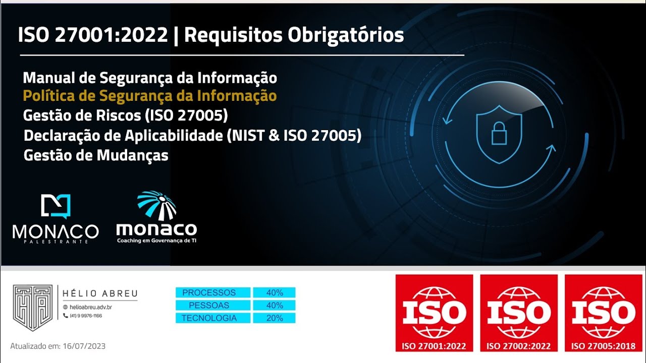 ISO 27001:2022 | Requisitos Obrigatórios | Política de Segurança da Informação