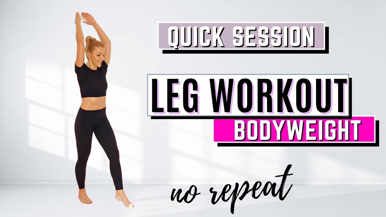 🔥QUICK LEG WORKOUT🔥BODYWEIGHT EXERCISES🔥ALL STANDING🔥NO JUMPING🔥NO REPEATS🔥