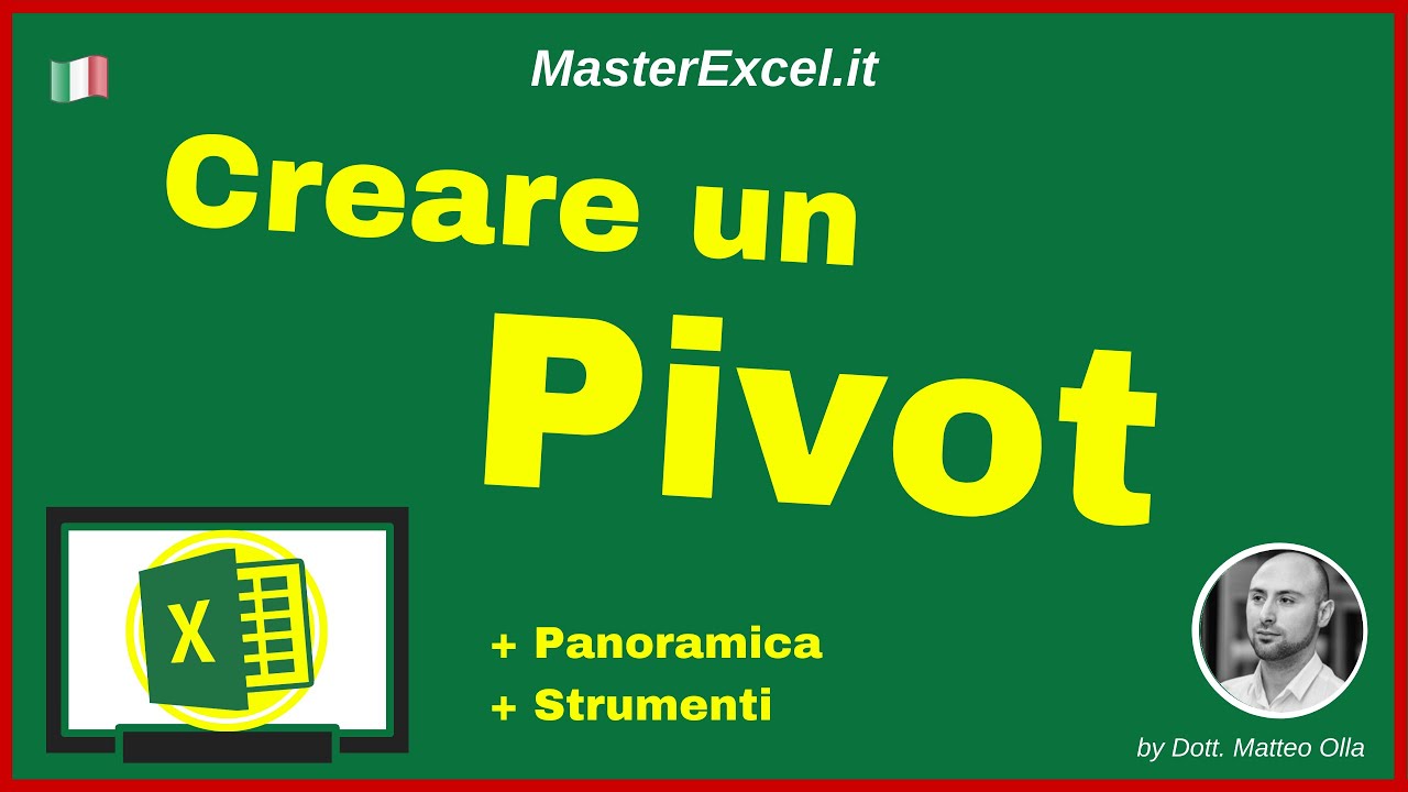 MasterExcel.it | Pivot Excel: Tutorial Come Creare una Tabella Pivot + Panoramica Strumenti Pivot