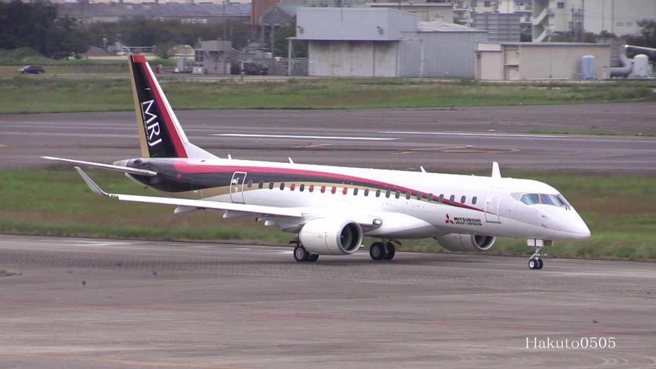 【4号機】Mitsubishi MRJ-90 JA24MJ 試験飛行離陸