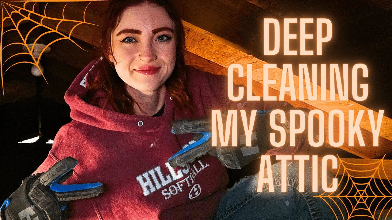 CLEAN WITH ME: Deep Cleaning & Organizing My Attic - Whole House Spring Cleaning