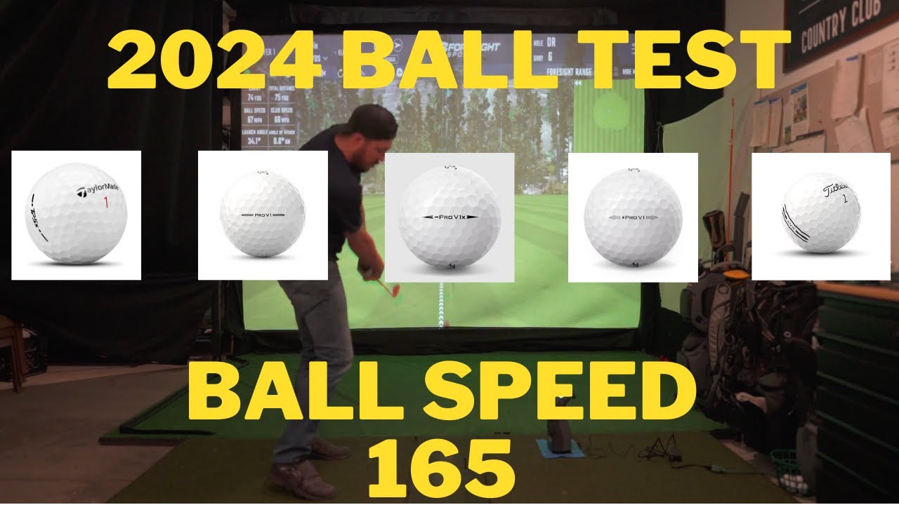 Ball Test 2024 | 165 mph Ball Speed | TP5X vs LEFT DASH vs PRO V1 vs AVX vs LEFT DOT