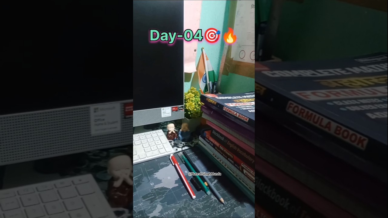 SSC CGL EXAM 🎯| study vlog day - 04 | 45 din 45 marathon 