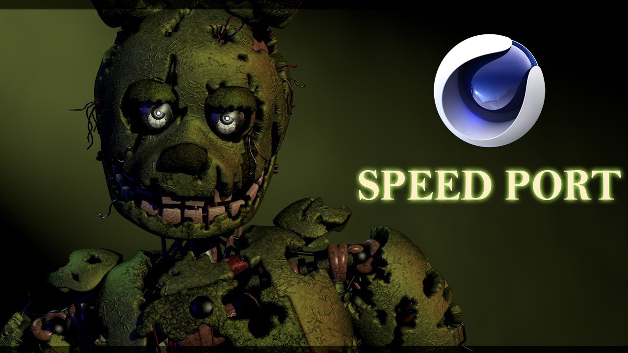 [C4D/FNaF] The most accurate Springtrap | SpeedPort #5