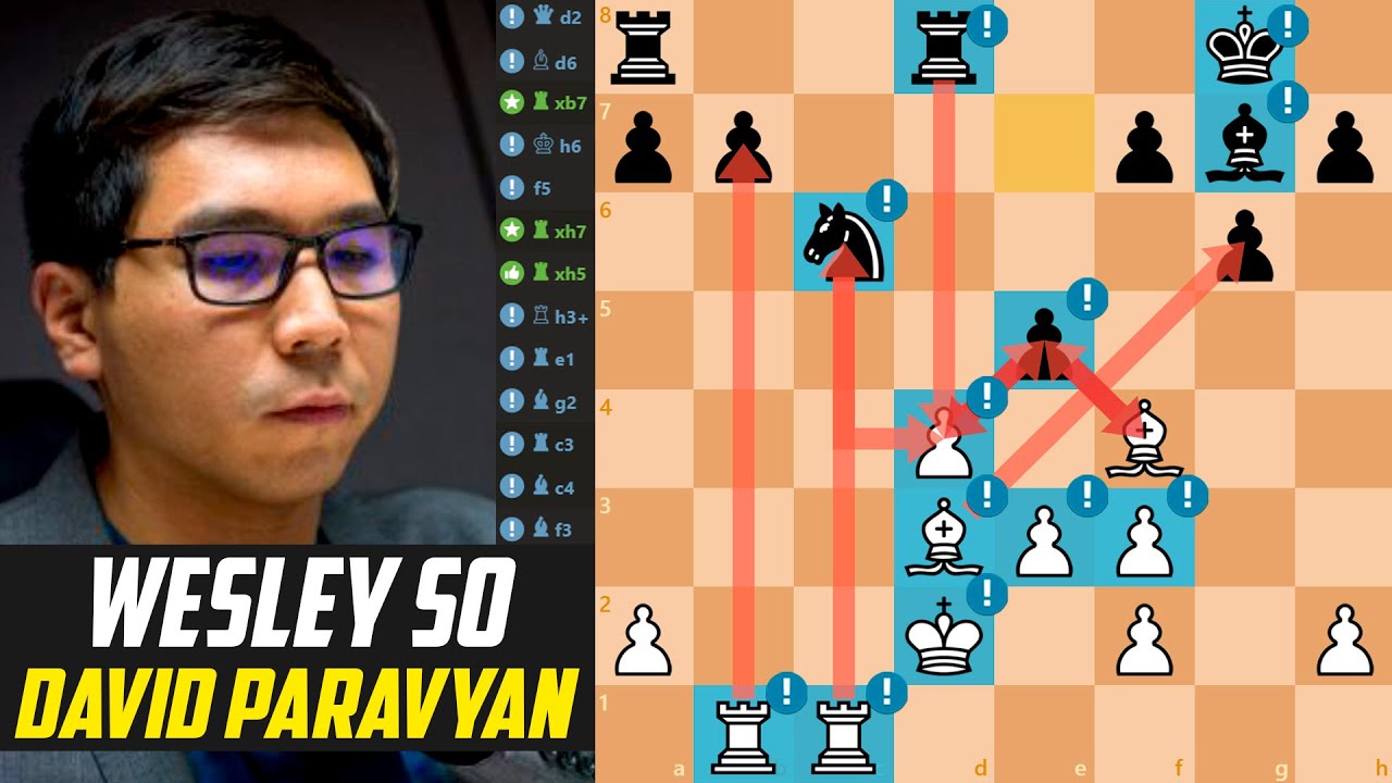 ♟️Wesley So OUTPLAYS David Paravyan!                                                  [Stockfish 17]