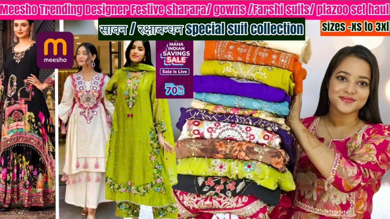 ☺️🌹||Meesho Haul||Meesho Top15+Must Have Designer kurta set/gowns/plazoo/zari sequence Dresses☺️🌹||