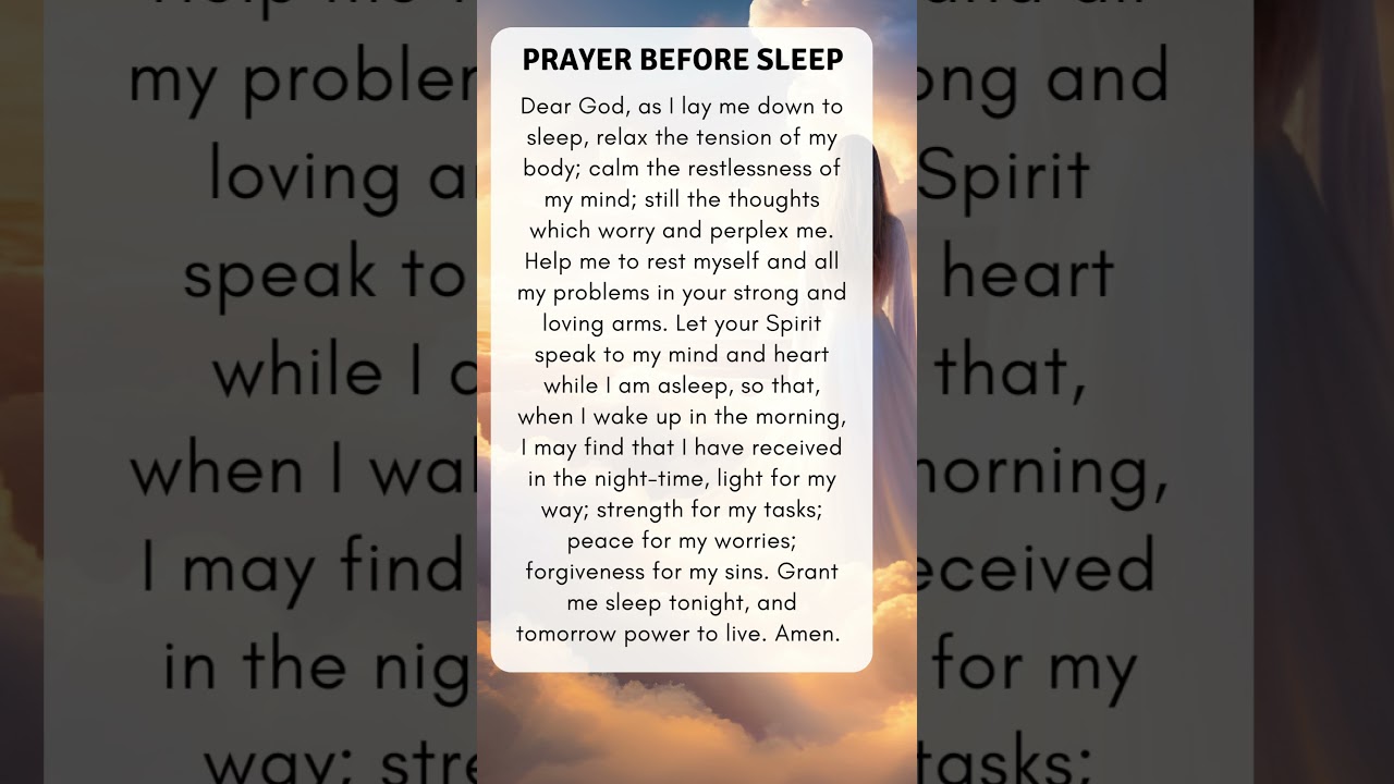 God prayer before sleep | Bedtime prayer | Powerful night prayer