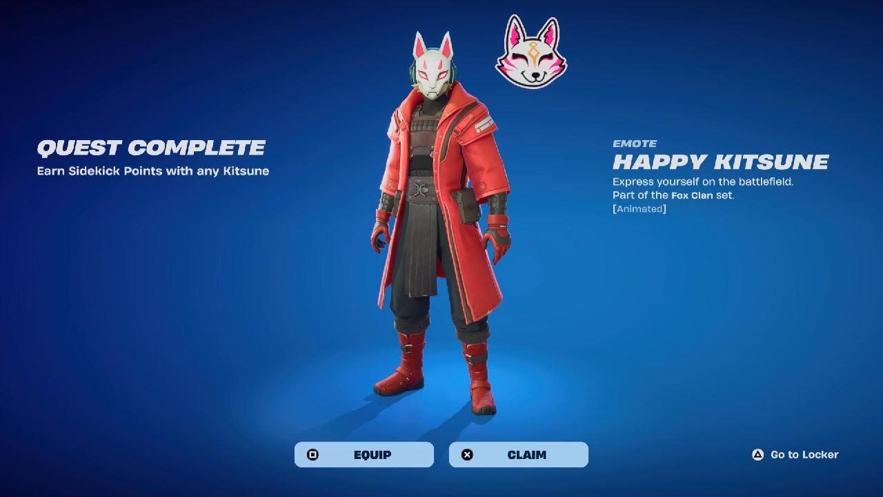 Happy Kitsune - Fortnite