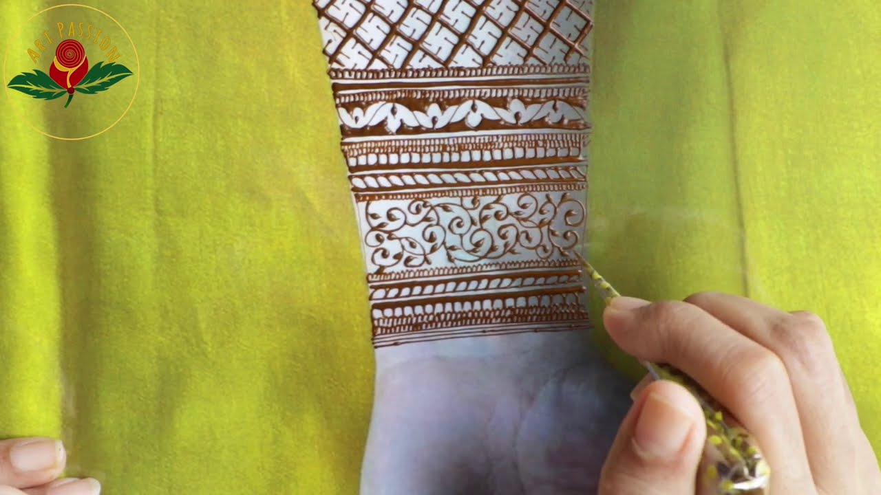 Easy simple Mehendi design for front and back hand | Beginner henna design | 2020