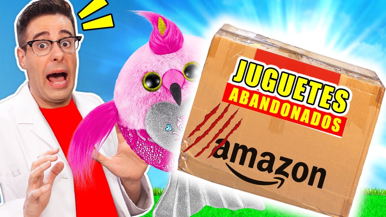 ABRO CAJA MISTERIOSA DE AMAZON CON JUGUETES ABANDONADOS