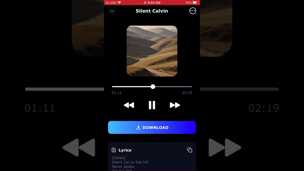 Silent Calvin (AI Song)