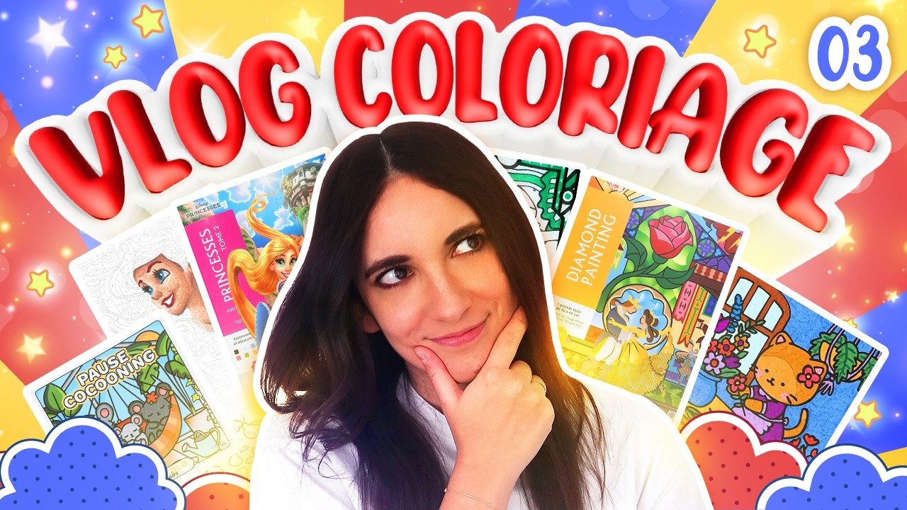 Vlog Coloriage 2026 ✨ | Ma pile à colorier du mois, Tutoriel Peau aux Crayons & Diamond Painting