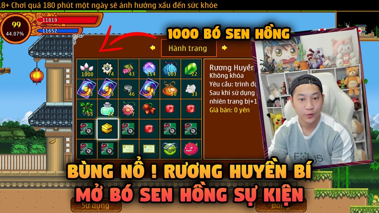 Mở 1000 Bó Sen Hồng Sự Kiện Vu Lan | Bùng Nổ ! Lần Đầu Mở Được Rương Huyền Bí | Ninja School Online