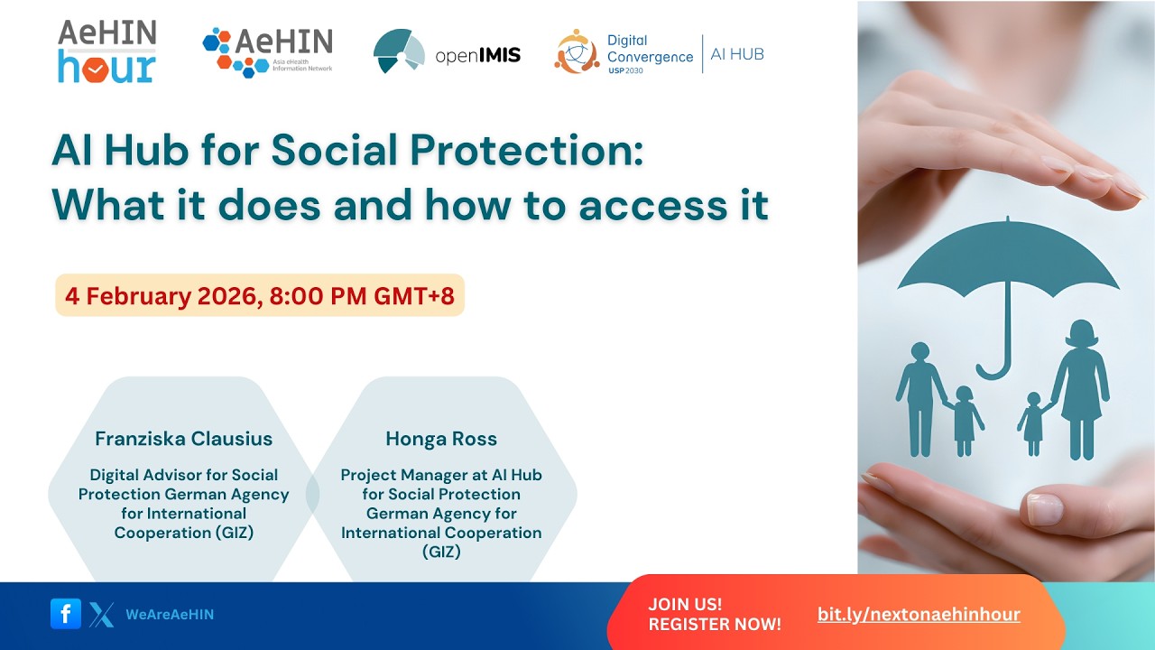 AeHIN-openIMIS webinar - AI Hub for Social Protection - What it does and how to access it
