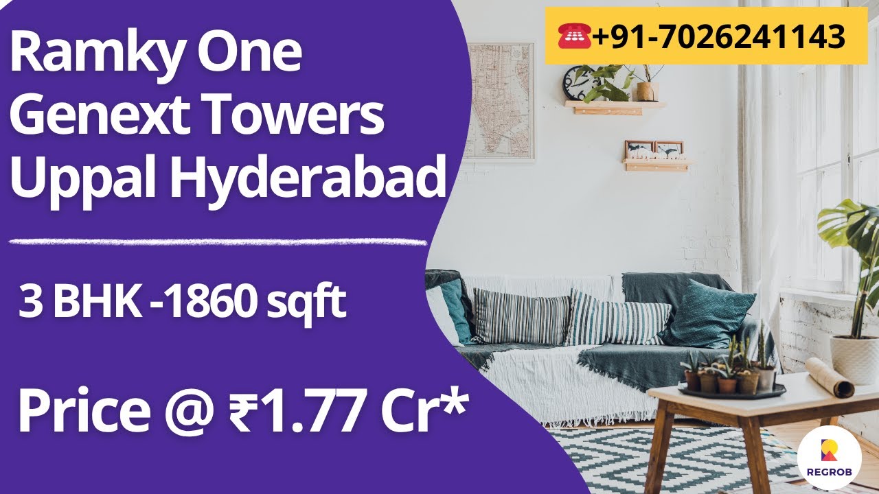 Ramky One Genext Towers | ☎+91-7026241143 | 3 спальни, 1860 кв. футов (1860 кв. футов) на продажу...