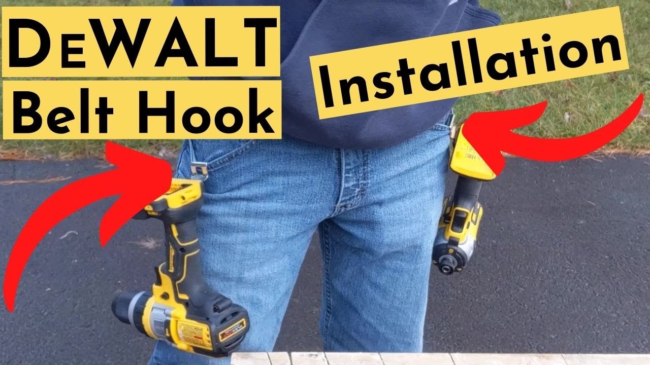 DeWALT Belt Hooks Installation For Impact Driver & Drill