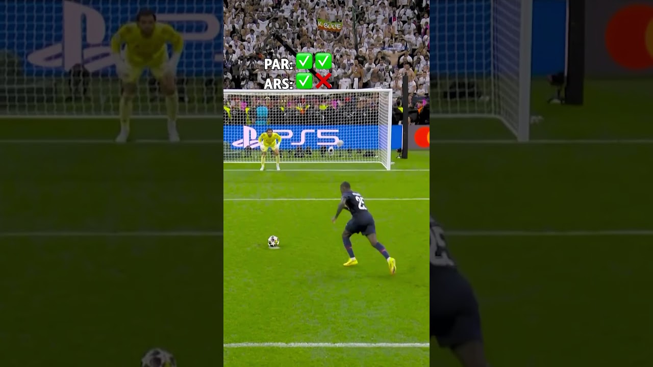 Paris v Arsenal Champions League final penalty shootout!