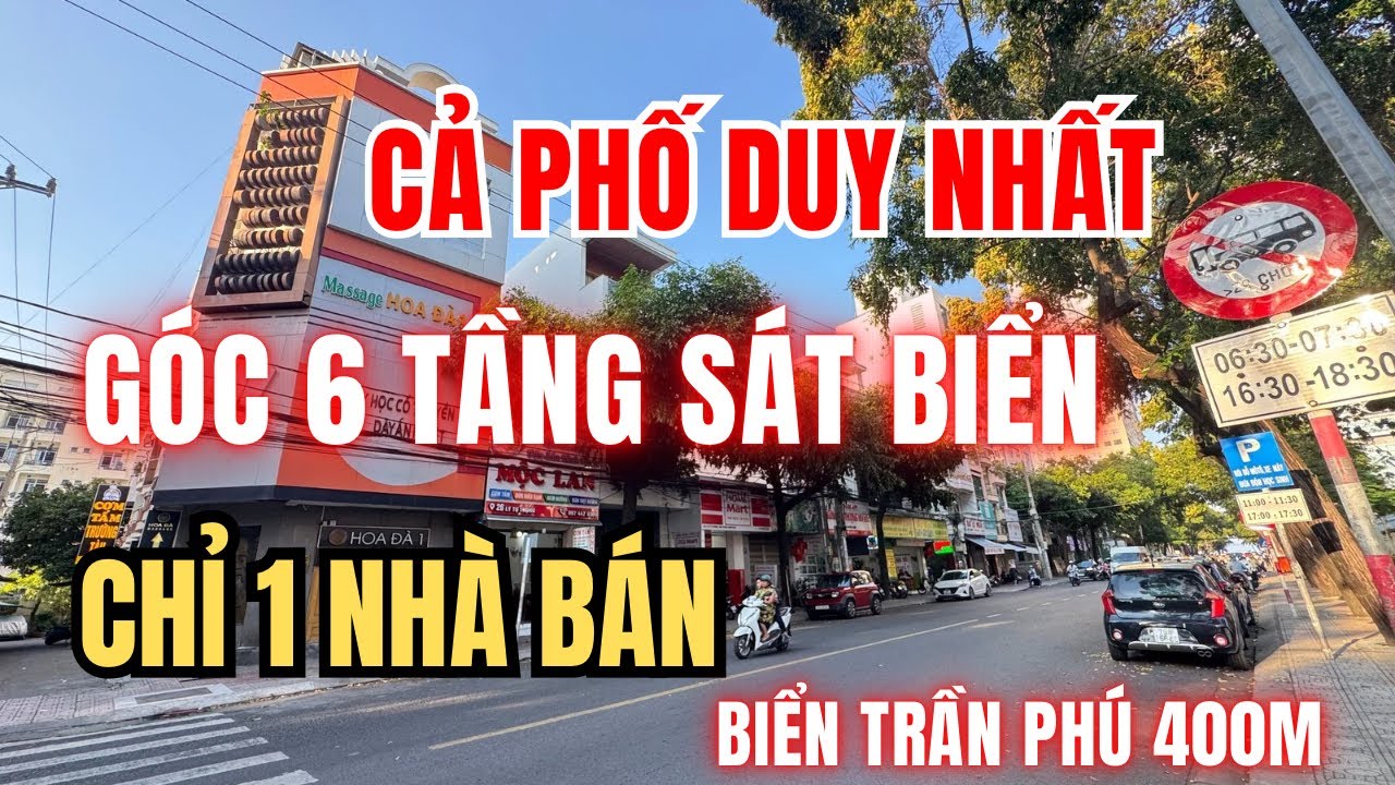 Cả phố mỗi 1 nhà bán vì vị trí quá HIẾM SÁT BIỂN, góc 2 mặt đường lớn | Bán nhà gần biển Nha Trang