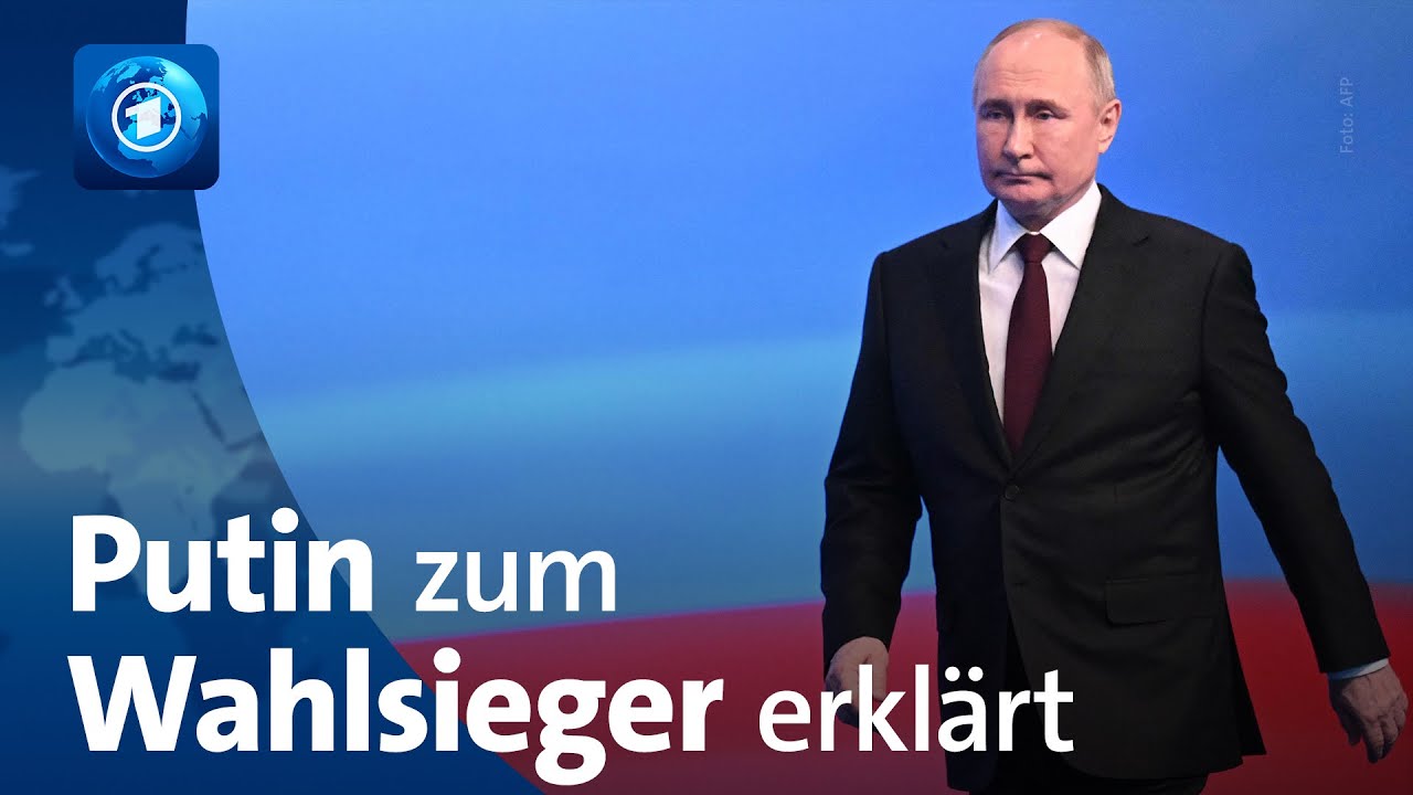 Putin zum Sieger der Präsidentschaftswahl in Russland erklärt