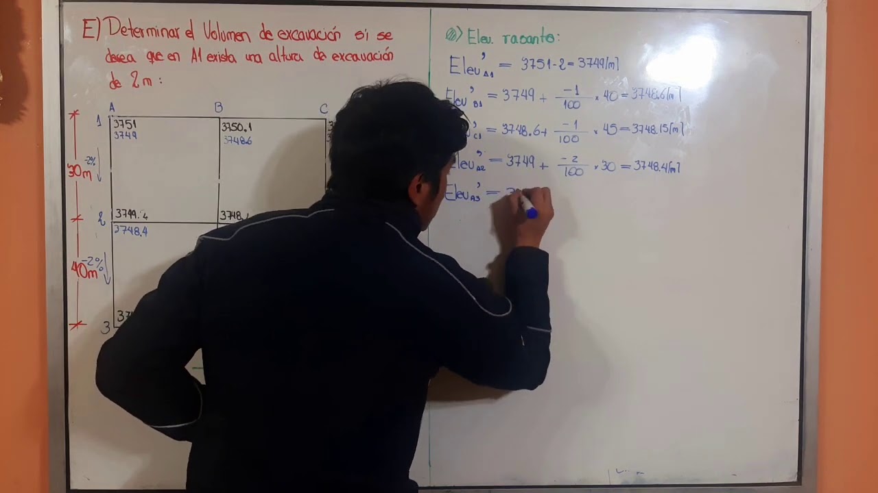 Ejemplo, CALCULO DE VOLUMENES (Topografia)