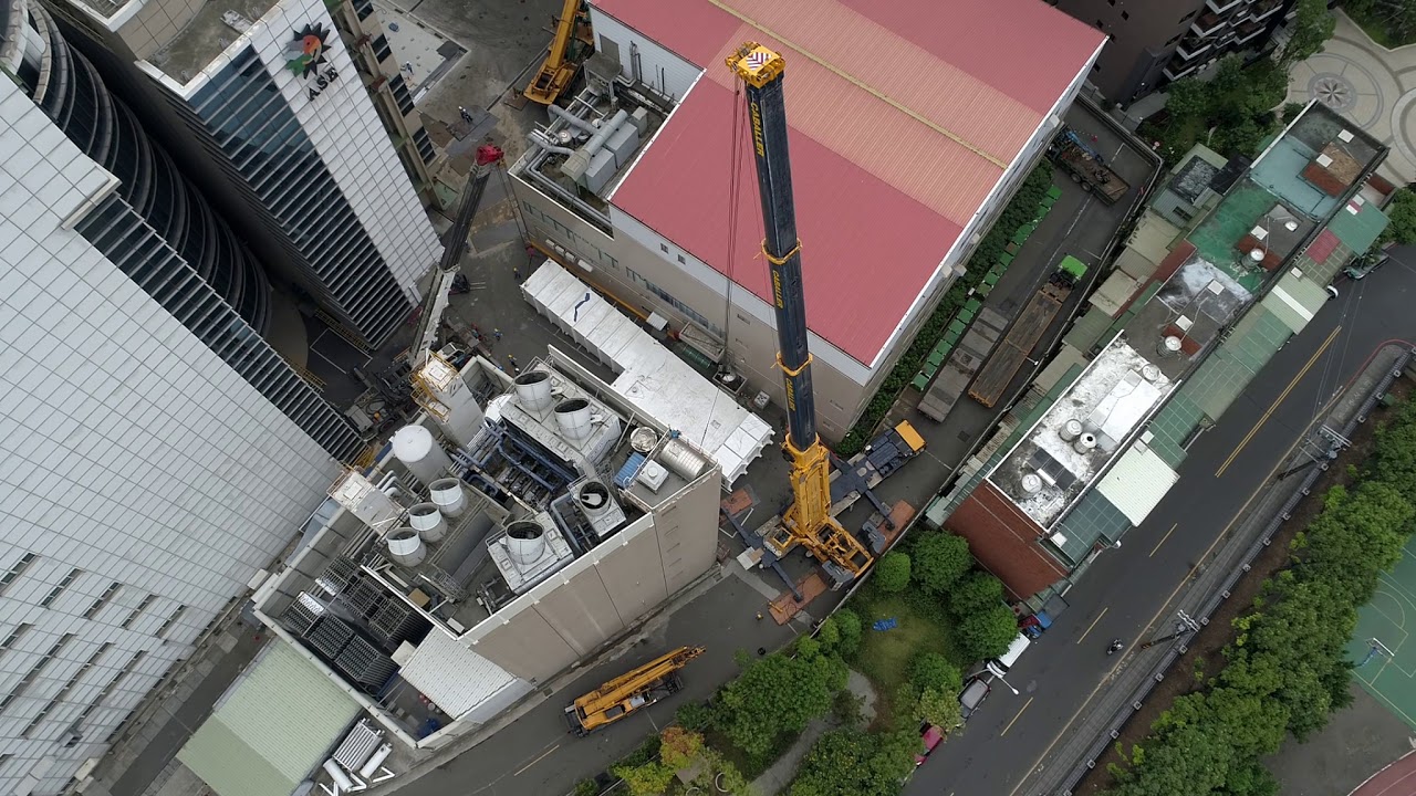 大園起重LIEBHERR LTM1500-8.1 ColdBox冷箱吊掛運輸作業
