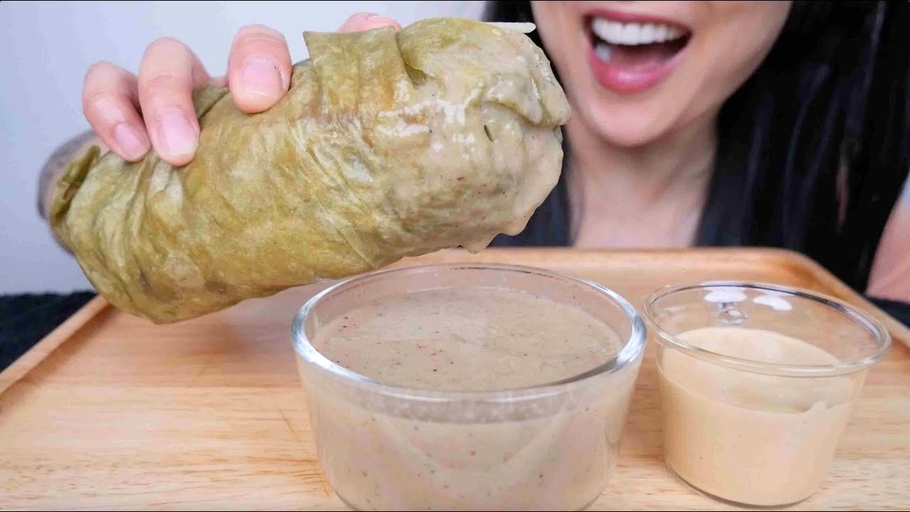 CHICKEN SALAD BURRITO WRAP (ASMR CRUNCHY EATING SOUNDS) NO TALKING | SAS-ASMR