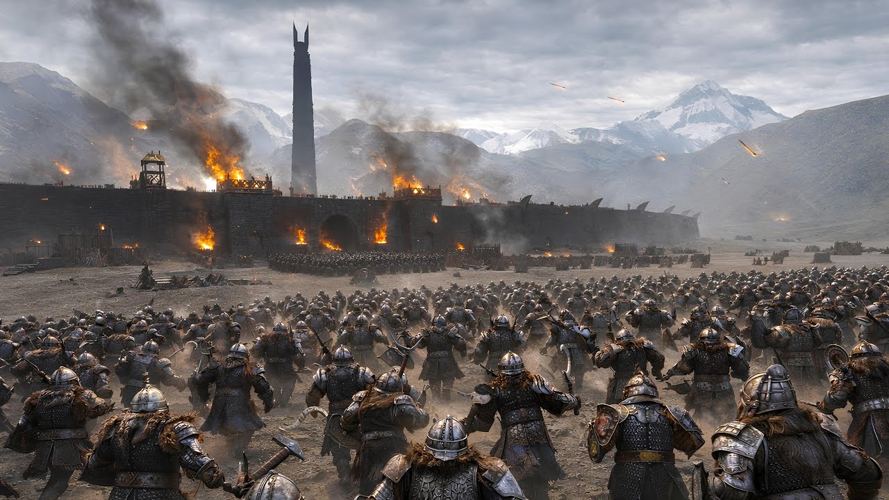 1000 Dwarves vs 2000 Mordor Orcs & Trolls in Isengard – LOTR Mod | Mount & Blade 2 Bannerlord