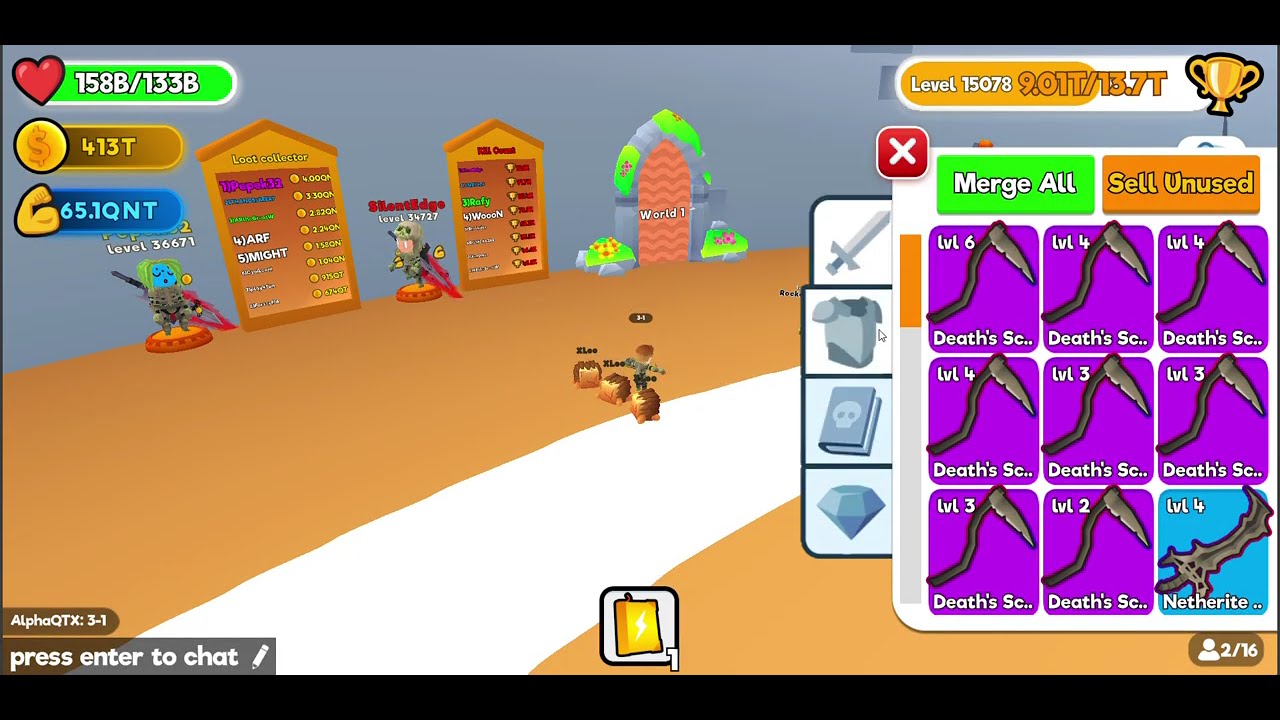 PvP against my friend RocketGrenade