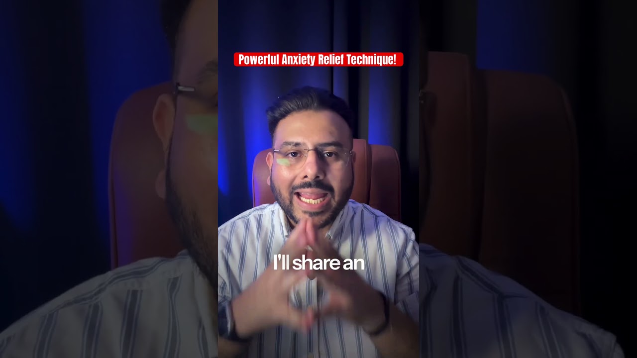 Anxiety gone in 1 minute - Anxiety relief technique! #anxietyrelief