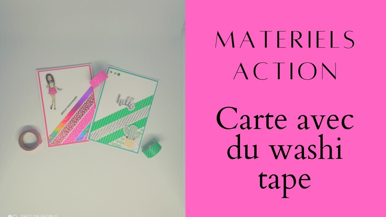 carte avec du washi .....